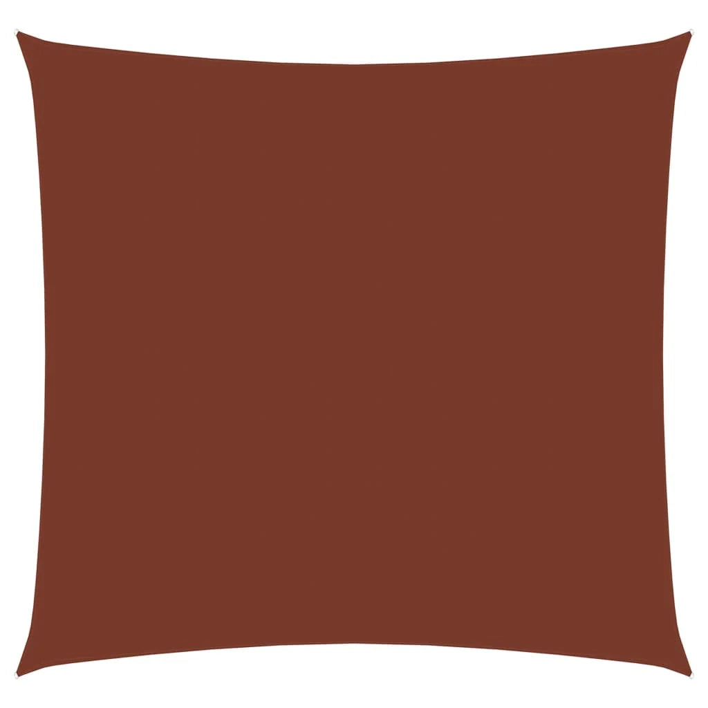 Vela parasole telo parasole quadrato tessuto Oxford 6 x 6 mt terracotta 02_0009534