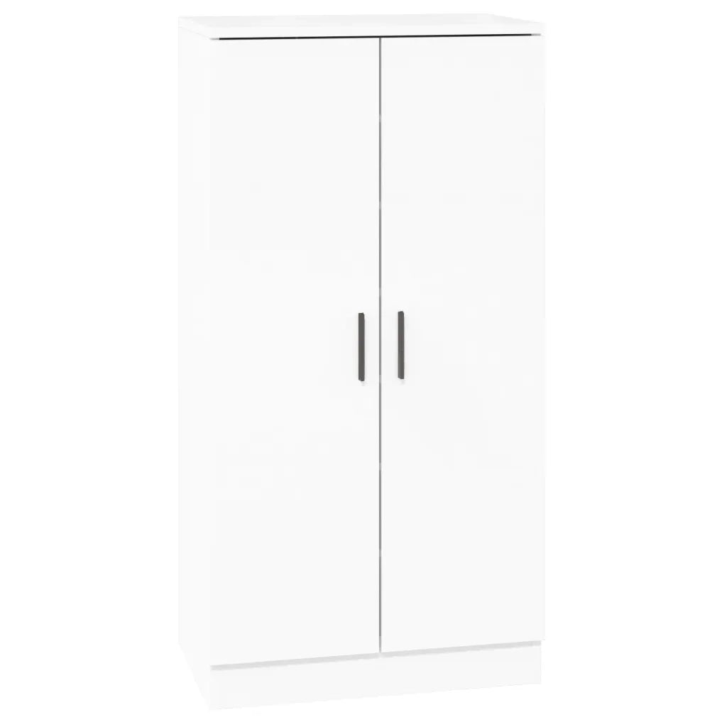 vidaXL Scarpiera Bianco Lucido 55x35x108 cm in Legno Multistrato