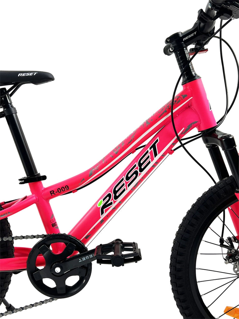 Bicicletta Mountain Bike per Bambini Unisex 20" MTB Phoenix 7V in Acciaio Fucsia