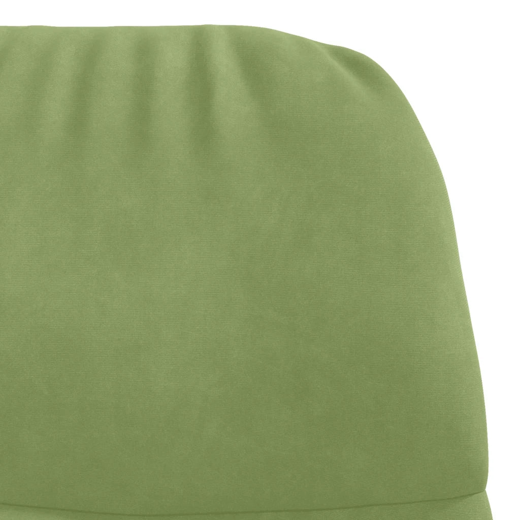 vidaXL Sedia Relax Verde Chiaro in Velluto