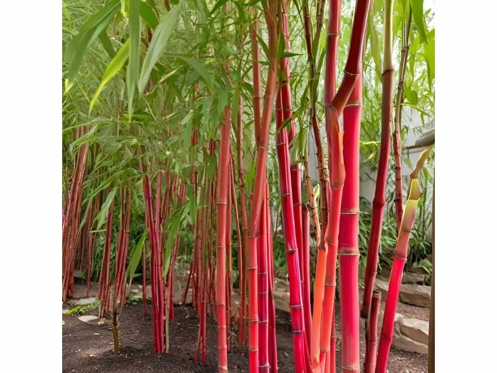 Pianta Bambù Rosso canna rossa Fargesia Red Dragon in vaso 18 cm AMDGarden
