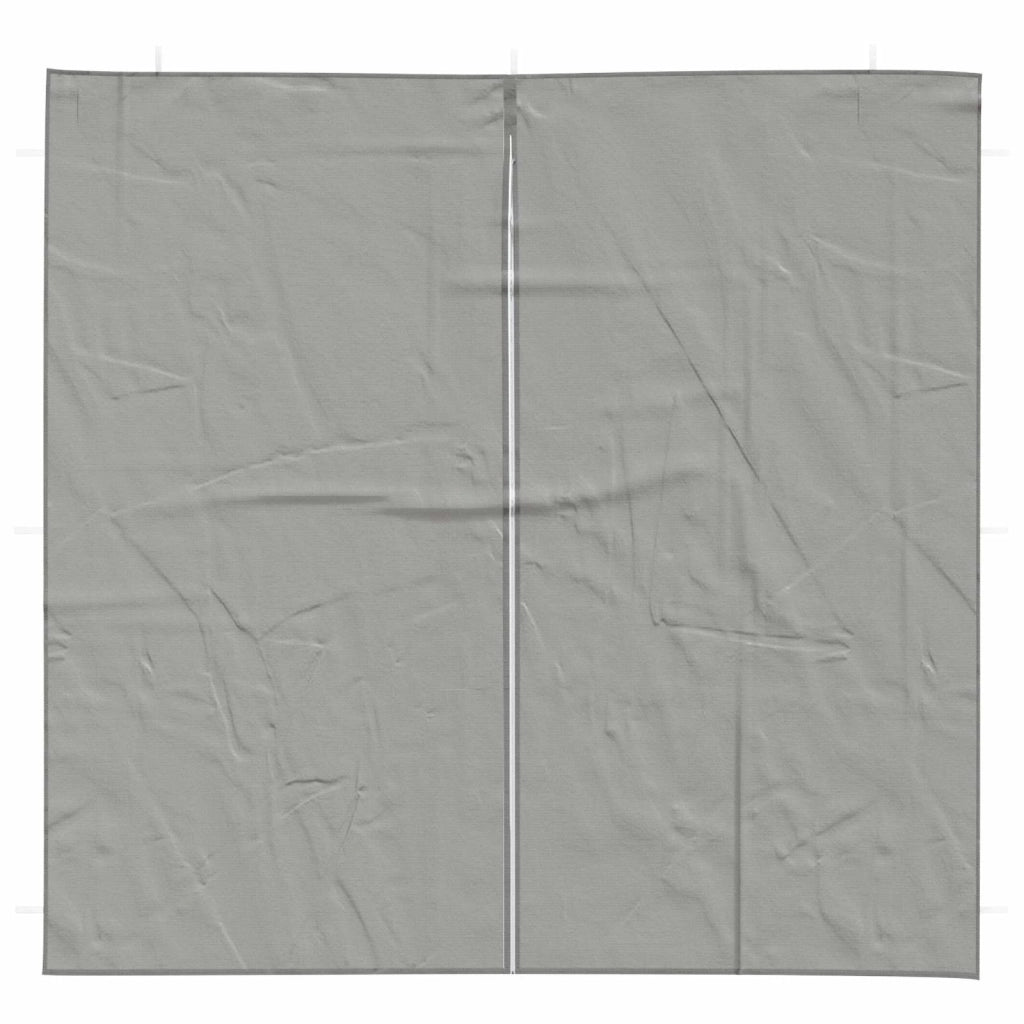 Parete per tenda da festa 2 pcs Grigio Chiaro 200 x 195 cm