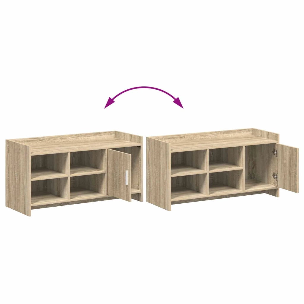 Mobile per scarpe con porta Rovere Sonoma 100 x 39,5 x 51 cm 8011357