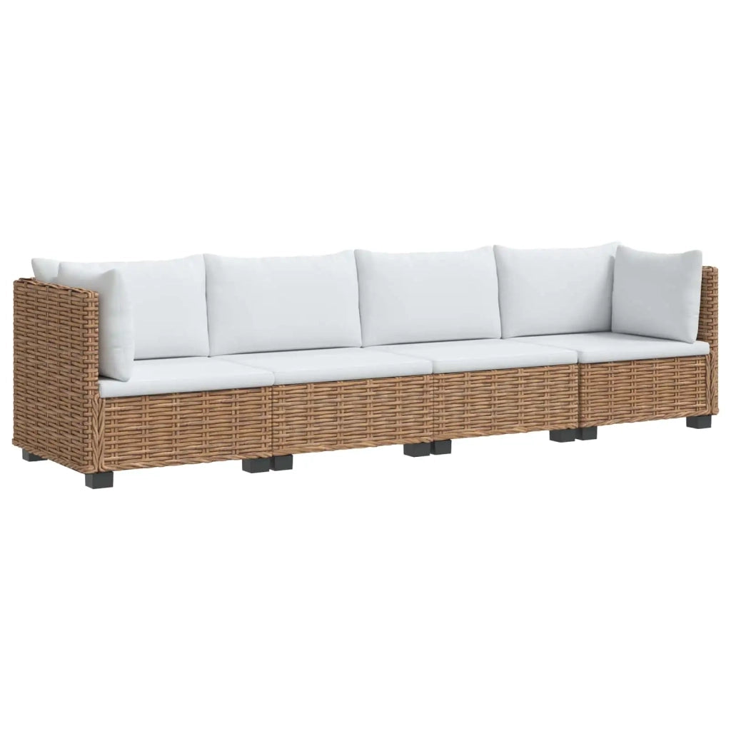 4 pz Set Lounge in Rattan con Cuscini GENDT Rattan naturale 3429860