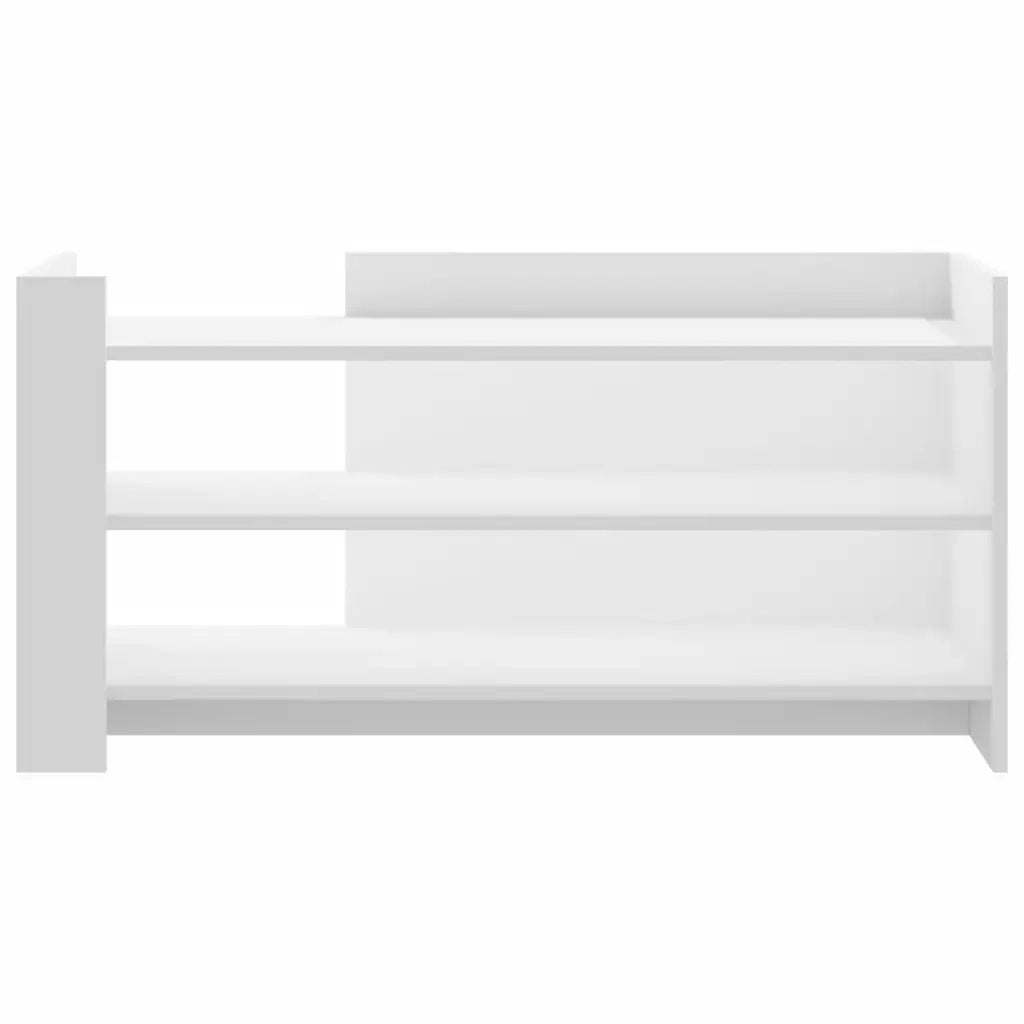 Tavolino da Salotto Bianco 100x50x50 cm in Legno Multistrato