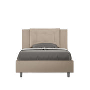 Letto 1 Piazza e Mezzo 120x210 cm con Rete e Contenitore Annalisa Tortora