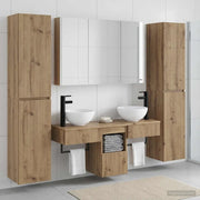 Set di mobili per il bagno 6 pcs Rovere Artigianale 3407190