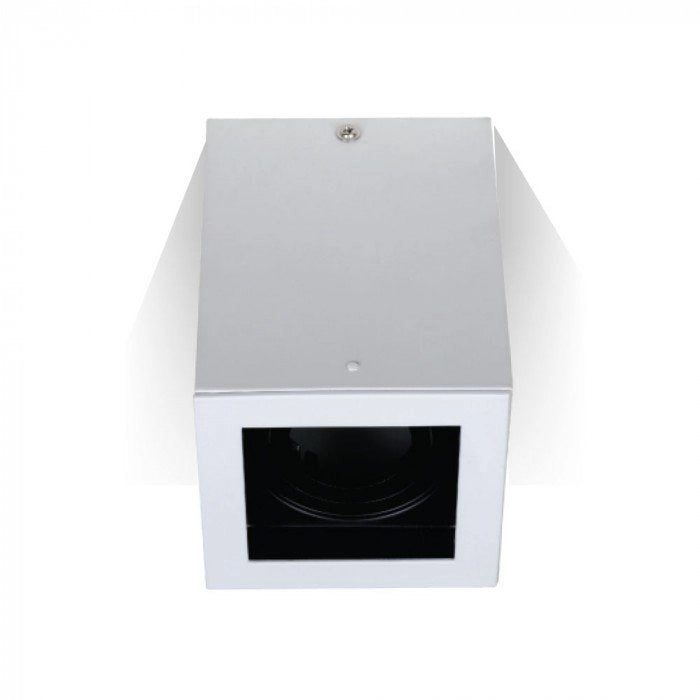 V-TAC VT-797-WH Portafaretto LED Montaggio a Plafone Quadrato GU10 e GU5.3 (MR16) Colore Bianco Orientabile SKU 3630