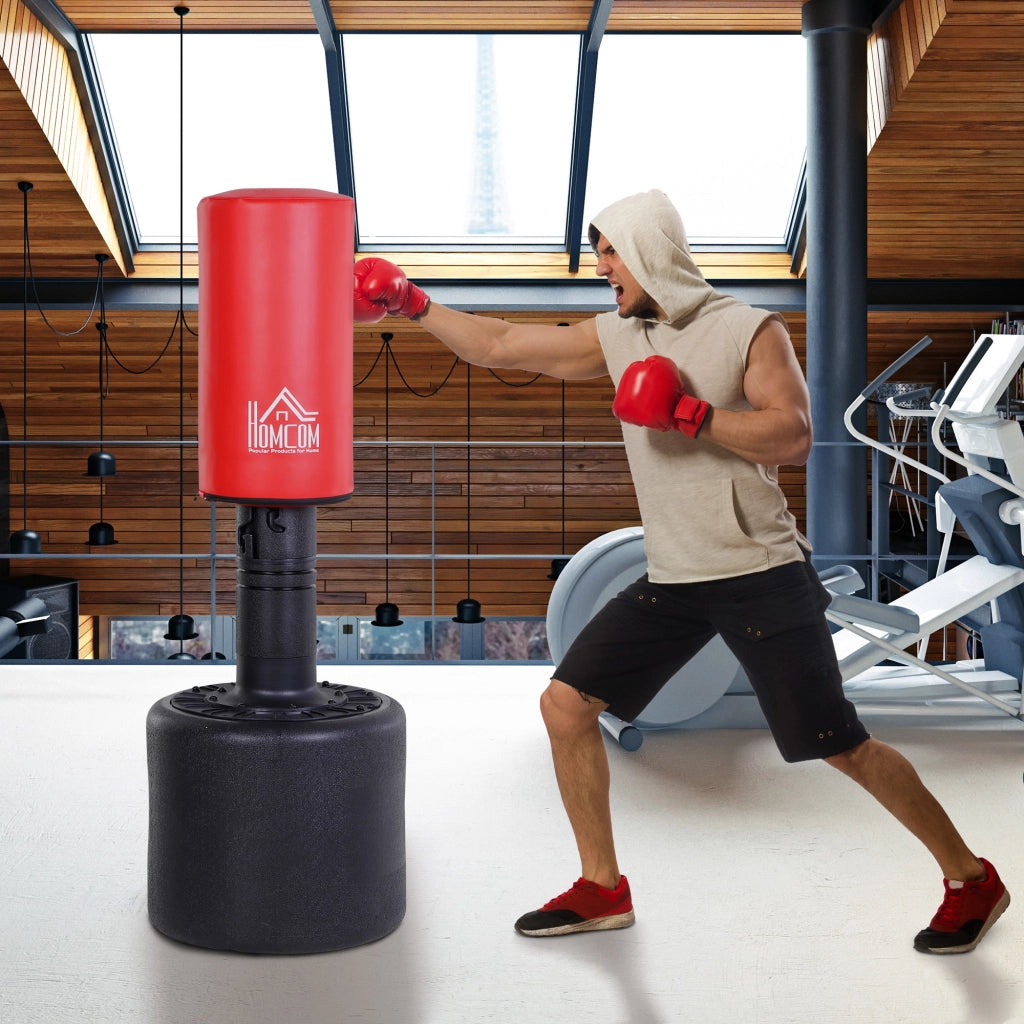 Sacco da Boxe Regolabile ¨C zephmum ¨C 145-172cm, Base Riempibile Acqua Sabbia