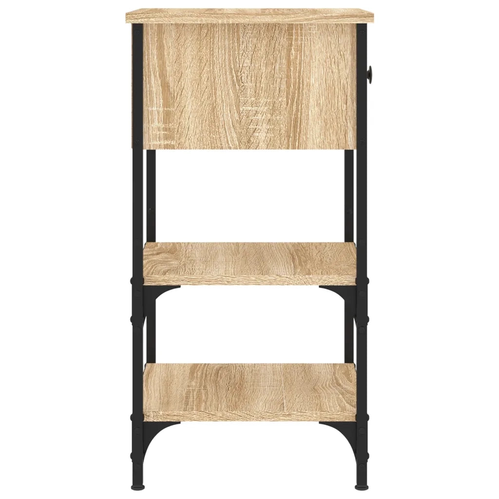 Set di 2 Comodini | Armadio da Notte | Mobiletto da notte Rovere Sonoma 34x36x70 cm in Legno Multistrato