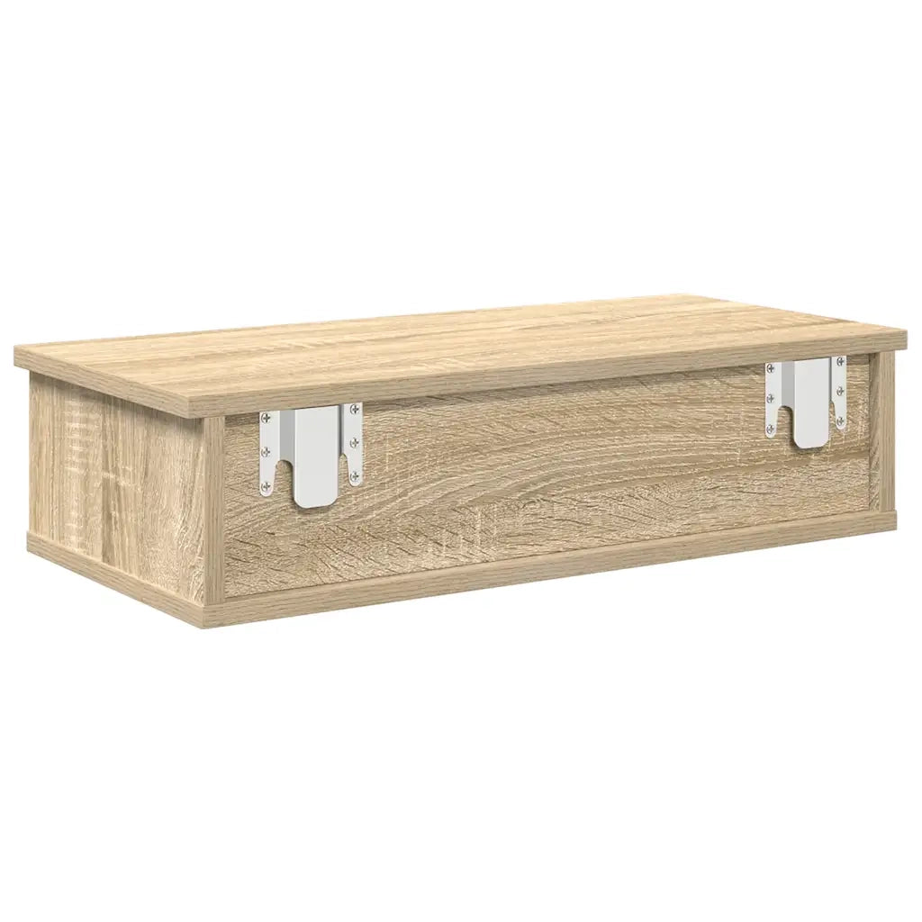 Scaffale a Parete con Cassetti Sonoma 60x28x15 cm in Truciolato 859943