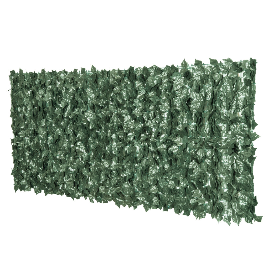 Siepe Artificiale in PE Anti-UV per Balcone e Giardino ¨C zephmum ¨C Verde Scuro 240x100cm