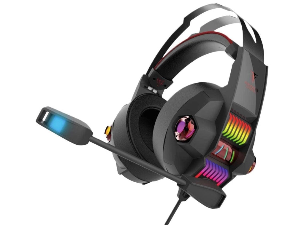 Cuffie EIKTHYRNIR Gaming Over-Ear Auricolari da Gioco Stereo con Jack 3.5mm e USB Microfono per PC PS5 Xbox Switch – Nero