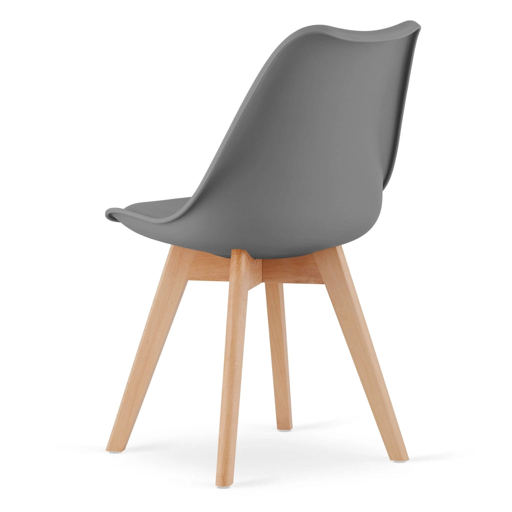 Sedia VALORA RIXK Graphite - Design ergonomico per soggiorno x3
