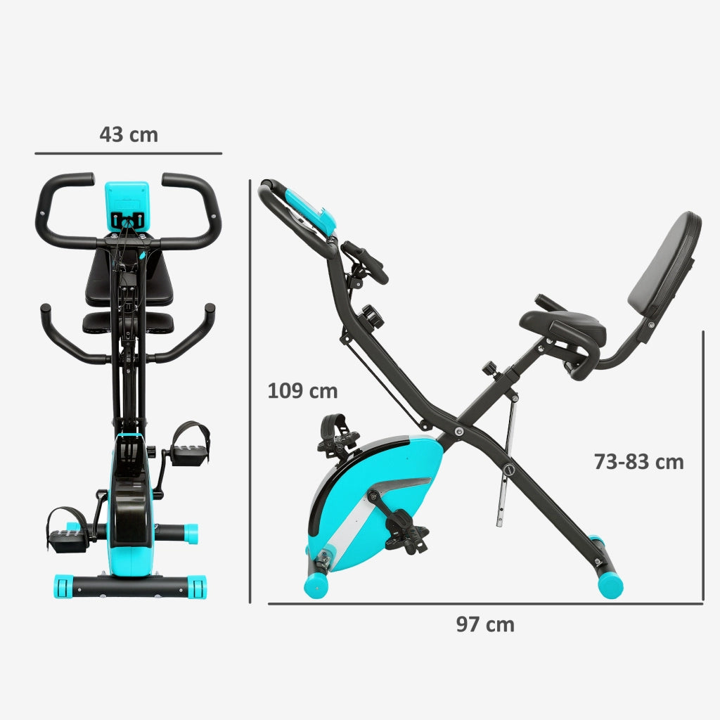 Bicicletta da fitness pieghevole ¨C zephmum ¨C Verde 43x97x109 cm