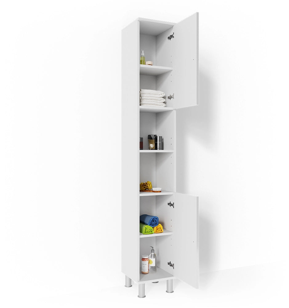 Mobile bagno alto Fynn Bianco lucido 30 x 190 cm Vicco
