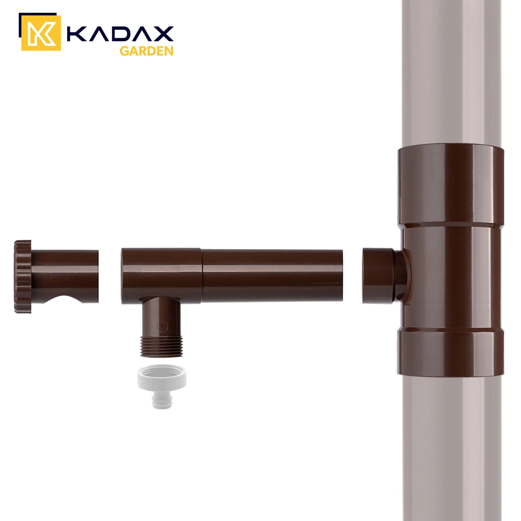 Collettore di acqua piovana KADAX con valvola di scarico da 80 mm