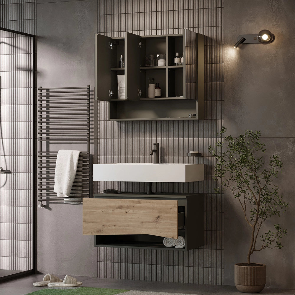 Vicco Set di mobili da bagno Artigiano 2 parti
