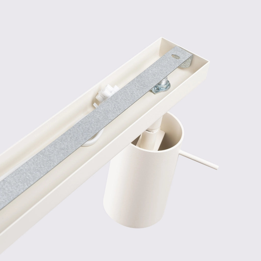 Plafoniera beige minimalista barra 45cm 3 GU10 Pure Lume