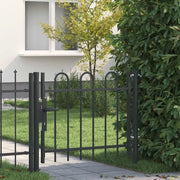 vidaXL Cancello per recinzione Grigio 100 x 75 cm