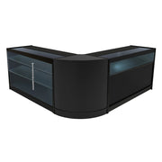 Set Banconi Nero Triton LED K1500 B1500 CM60 con Serratura e Ripiani