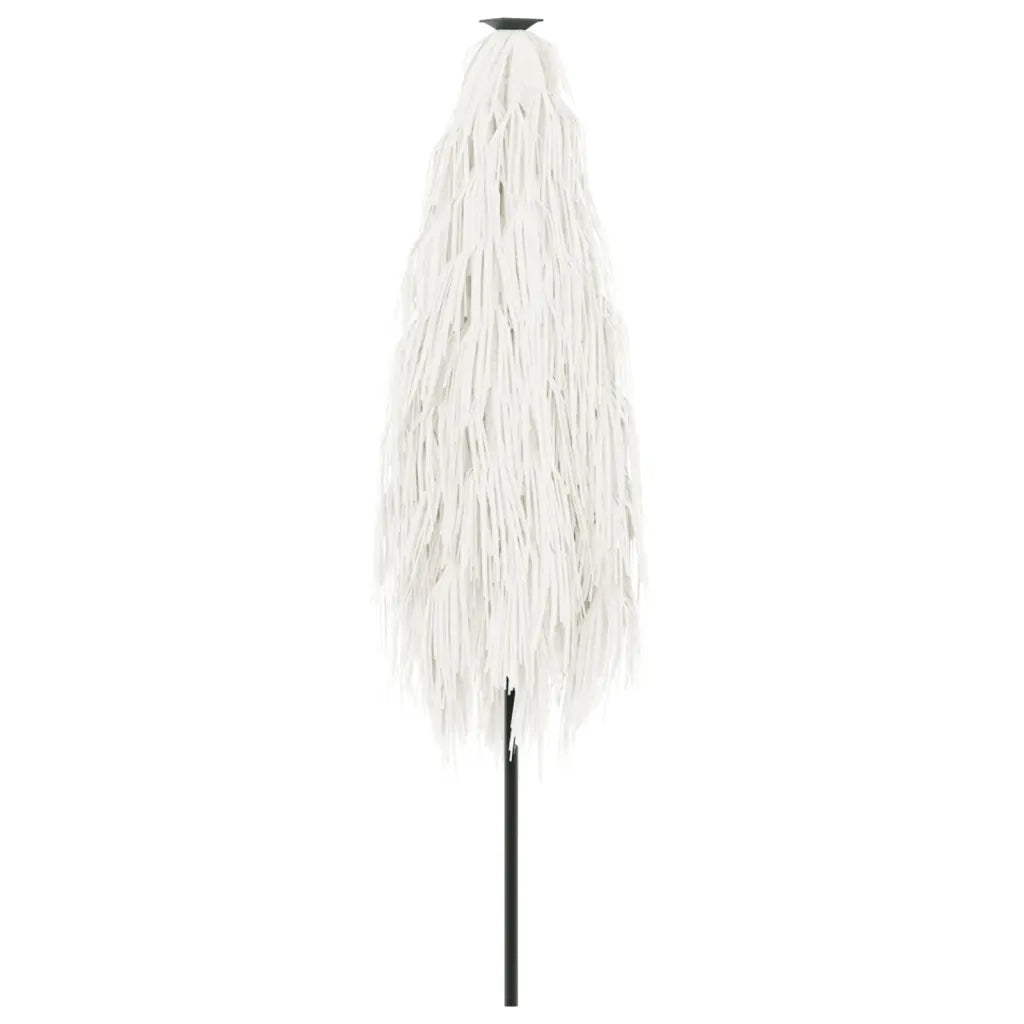 Ombrellone Giardino-Ombrello da Balcone con Palo in Acciaio Bianco 388x388x248 cm