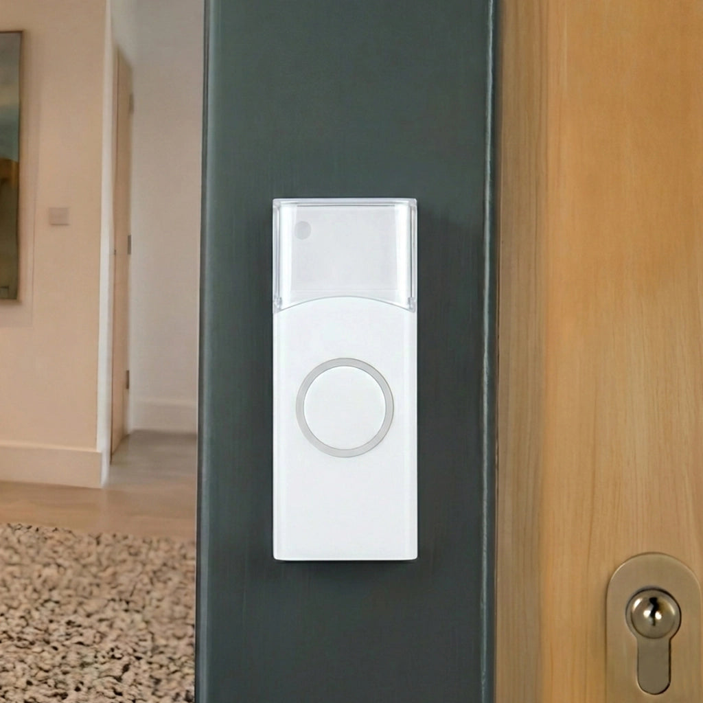 Campanello Senza Fili IP44 Portata Fino a 30m 36 Melodie Bianco Alecto