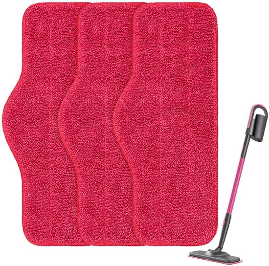 Adatto per mop microfibra pad di pulizia pad di sostituzione accessorio 3 pezzi
