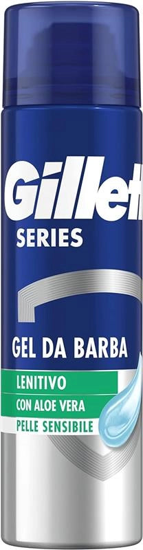 GILLETTE SERIES GEL DA BARBA LENITIVO CON ALOE VERA 200 ML