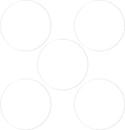 Set di 5 coperture TPU morbide 33 mm per smartwatch con anti-impronta digitale - Qualità HD - Adatto per orologi da polso piani