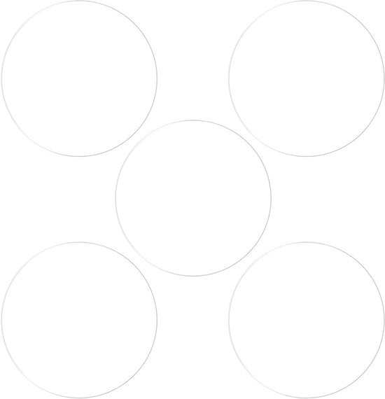 Set di 5 coperture TPU morbide 33 mm per smartwatch con anti-impronta digitale - Qualità HD - Adatto per orologi da polso piani
