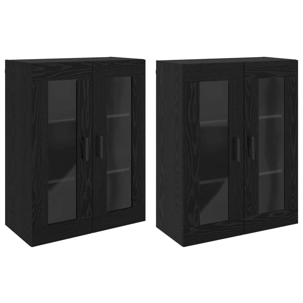 Armadi da Muro 2 pz Rovere nero 69,5 x 34 x 90 cm CFW6155980