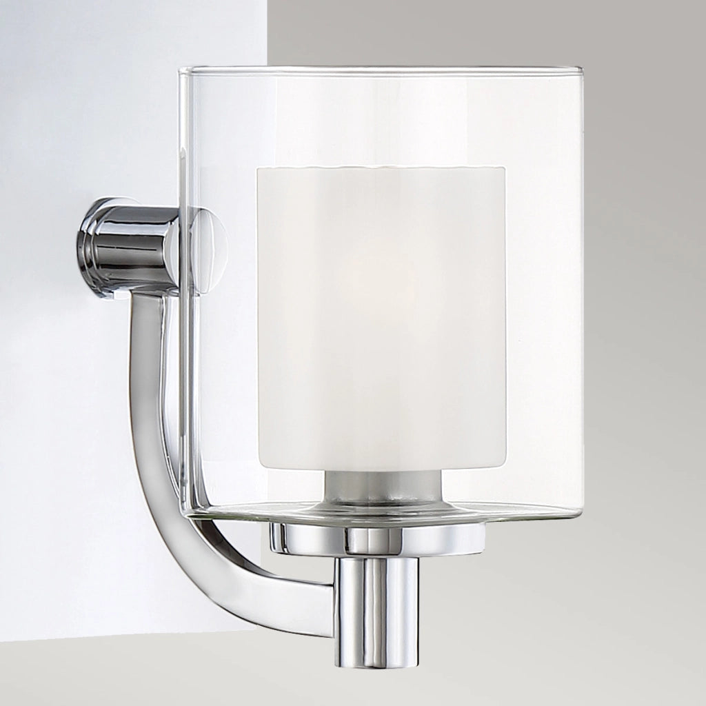 Applique bagno Kolt cromata vetro opale G9 3W Quoizel