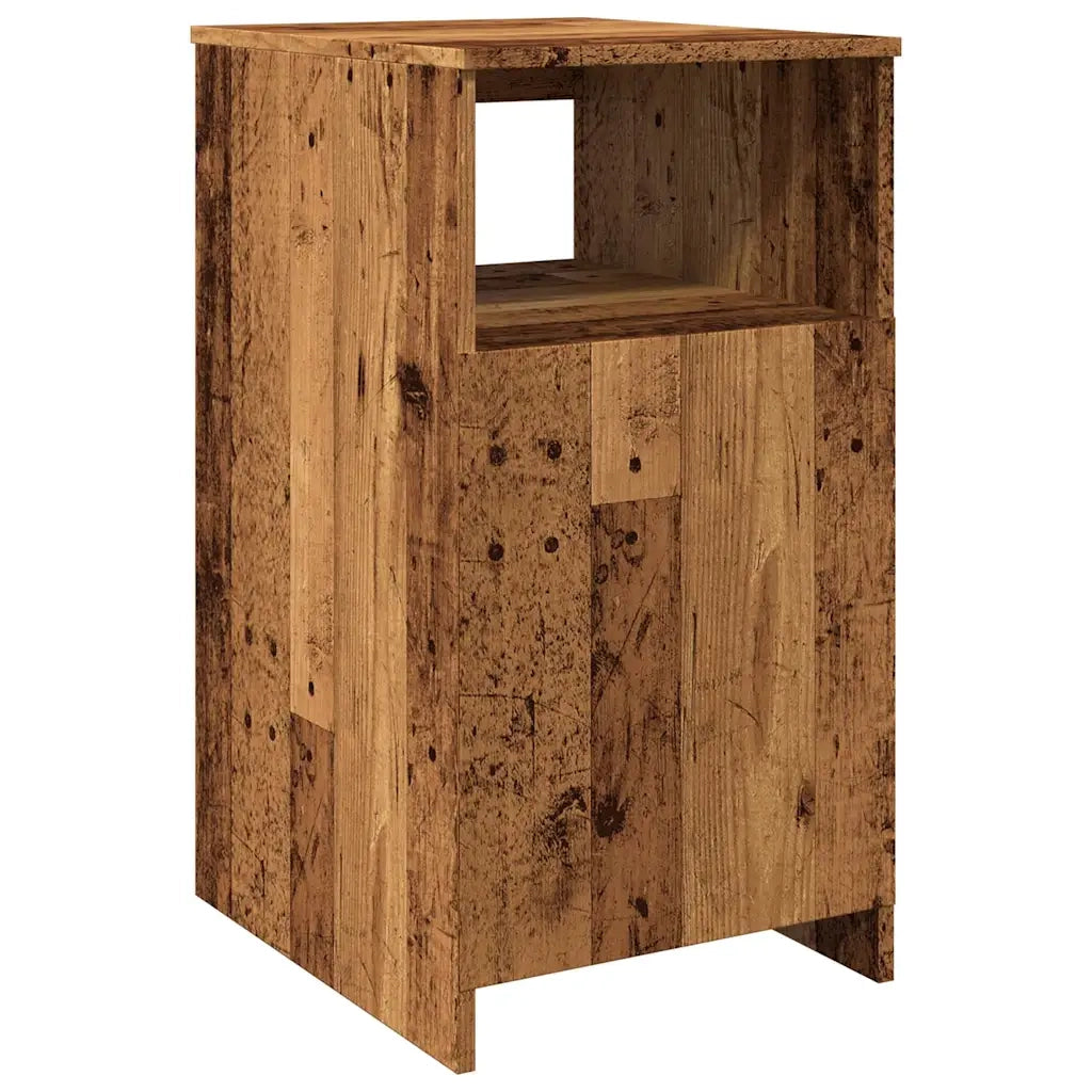 Mobile contenitore moderno con cassetti 40 x 50 x 76 cm facile da pulire stabile realizzato in legno composito con finitura effetto legno anticato 02_0050705