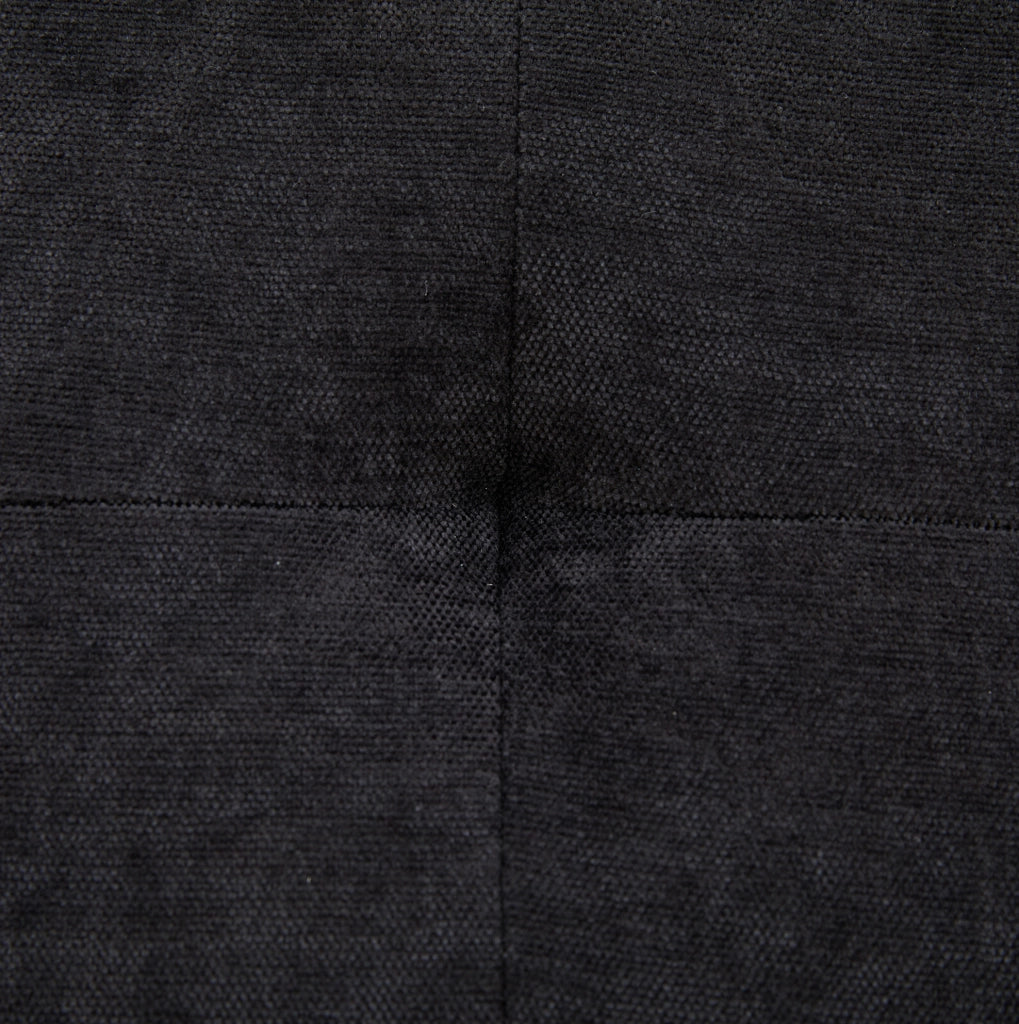 Sgabello da bar 44x51x96 cm girevole a 360° in chenille nero