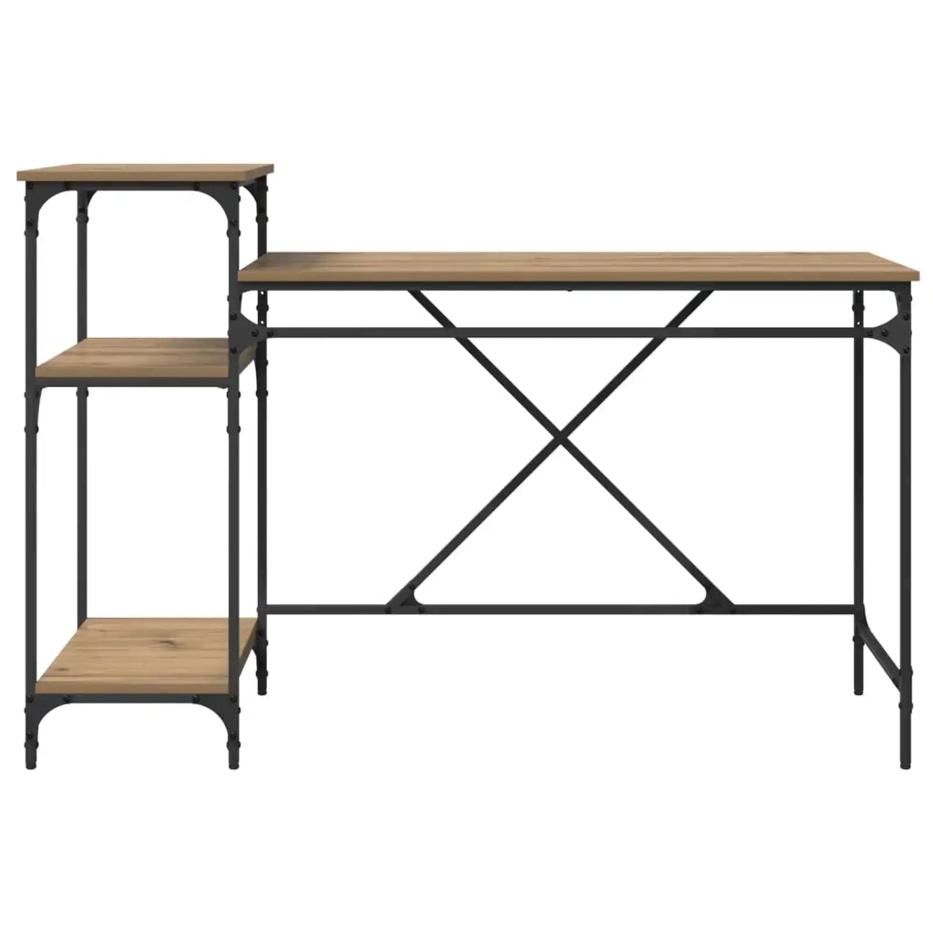 Scrivania Rovere artigianale 135 x 50 x 90 cm Legno multistrato