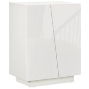Mobile Multiuso 2 Ante 70x40x88 cm in Truciolato Bianco