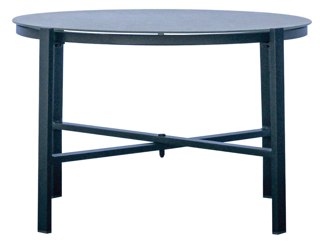 Set Salotto da Giardino Divano 2 Poltrone e Tavolino Tarquinia in Ferro e Textilene Antracite