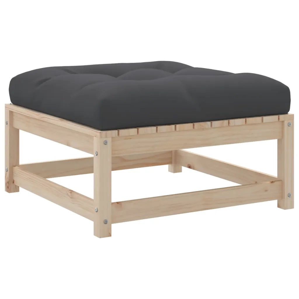 Set Divano da Giardino 4 pz con Cuscini Legno Massello di Pino 3295814