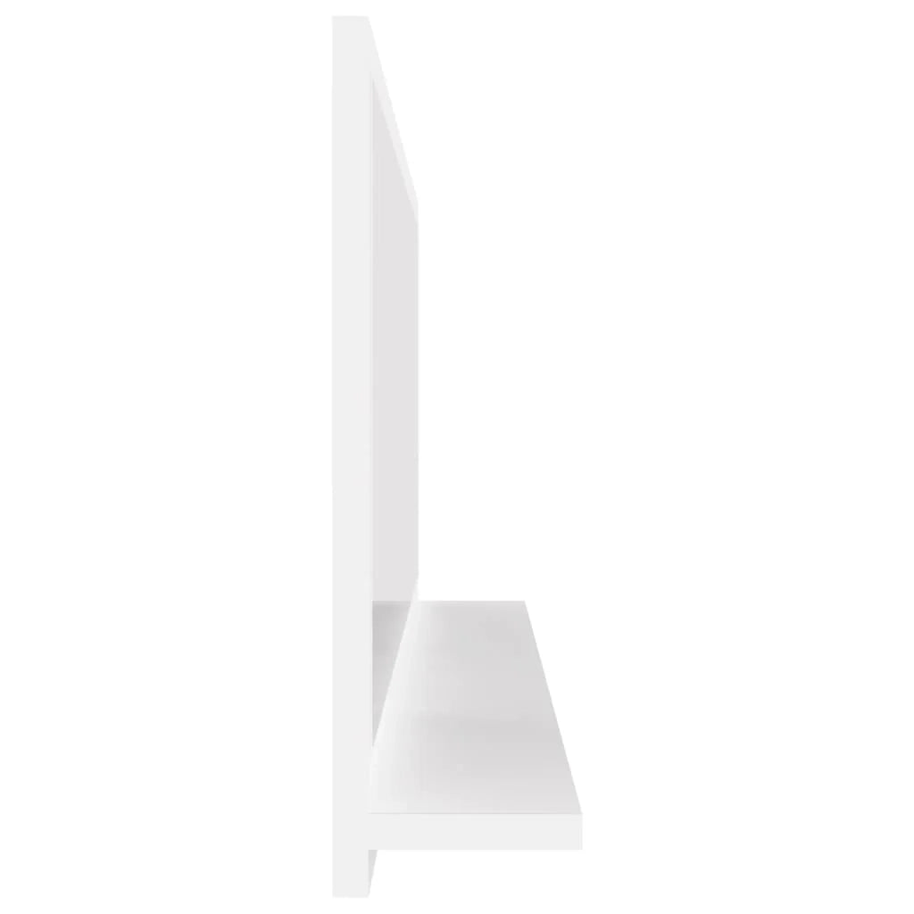 Specchio da bagno 90 x 10,5 x 37 cm in truciolare bianco 02_0006910