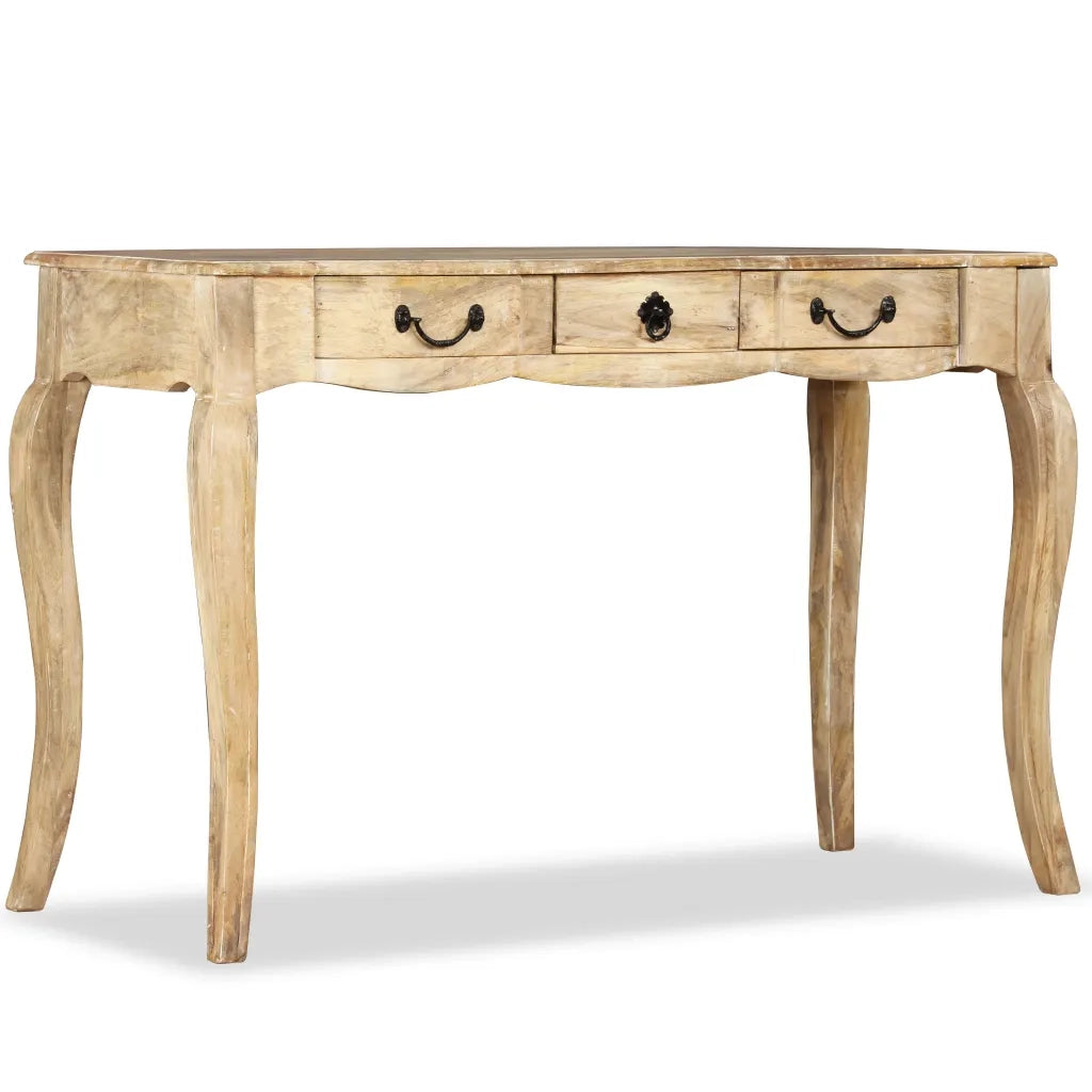 Tavolino Consolle in Legno Massello di Mango 120x50x80 cm 243987