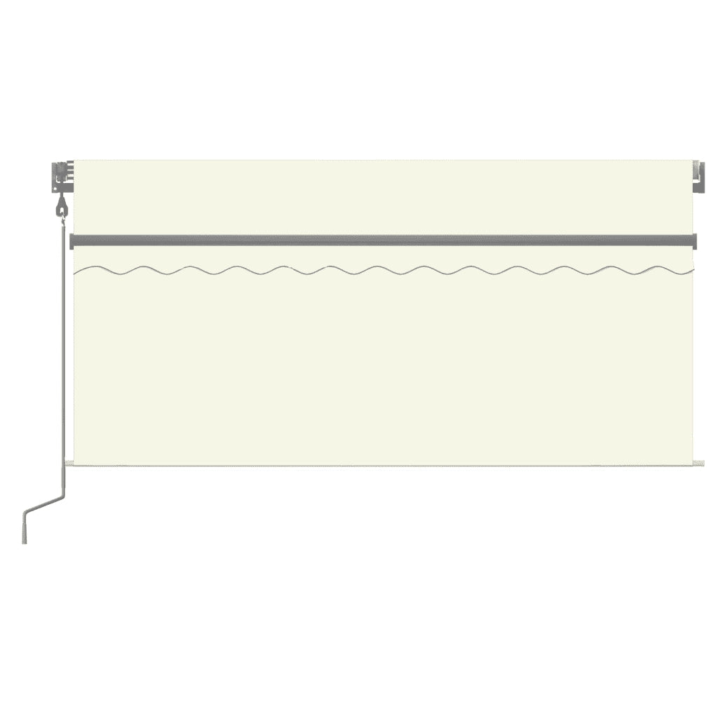 Tenda Automatica con Parasole LED e Sensore Vento 3x2,5m Crema 3069392