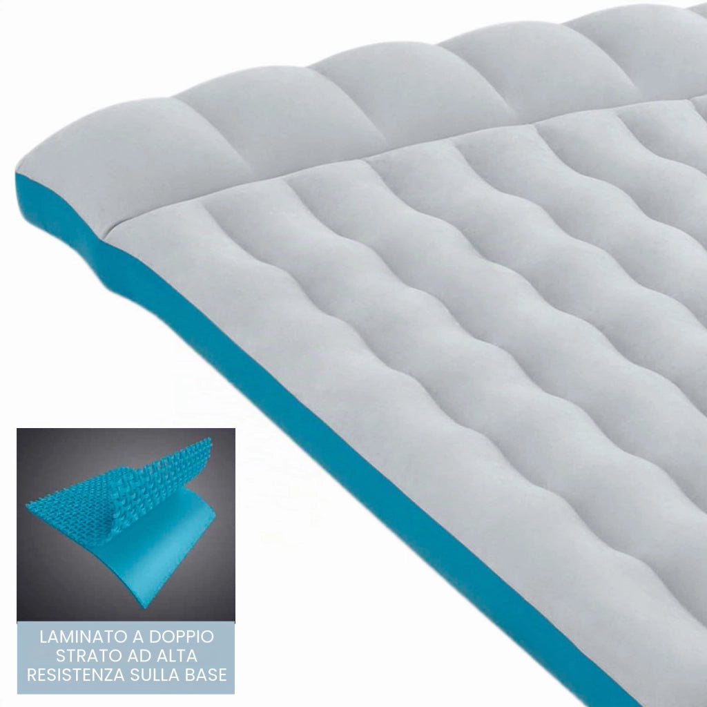 Materasso Gonfiabile Camping Mats Doppio 193 CMX127X24H. Peso 3,80 kg