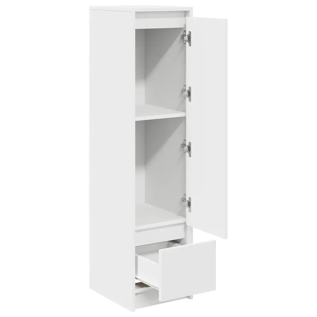 vidaXL Credenza Bianca 29,5x34x119,5 cm in Legno Multistrato
