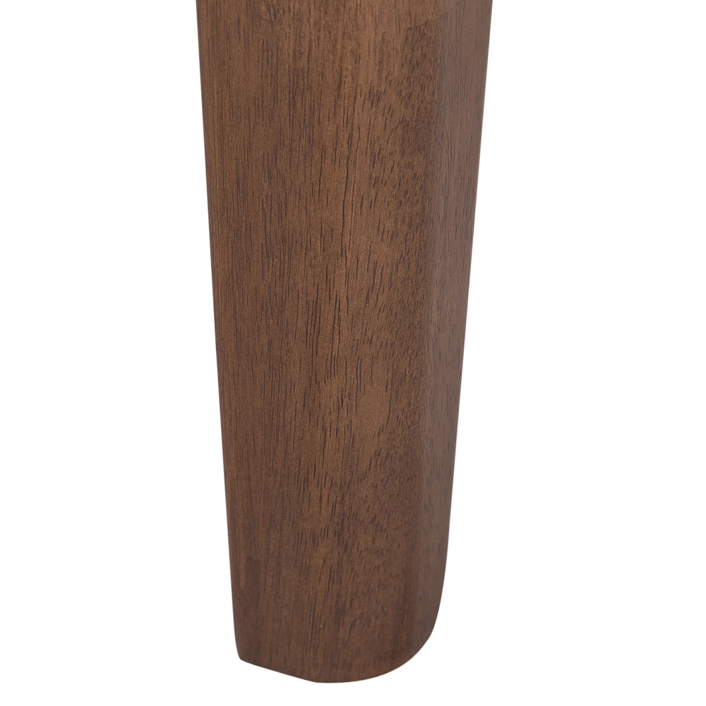 Tavolo da pranzo impiallacciato noce scuro 160 x 90 cm Rettangolare Stile tradizionale