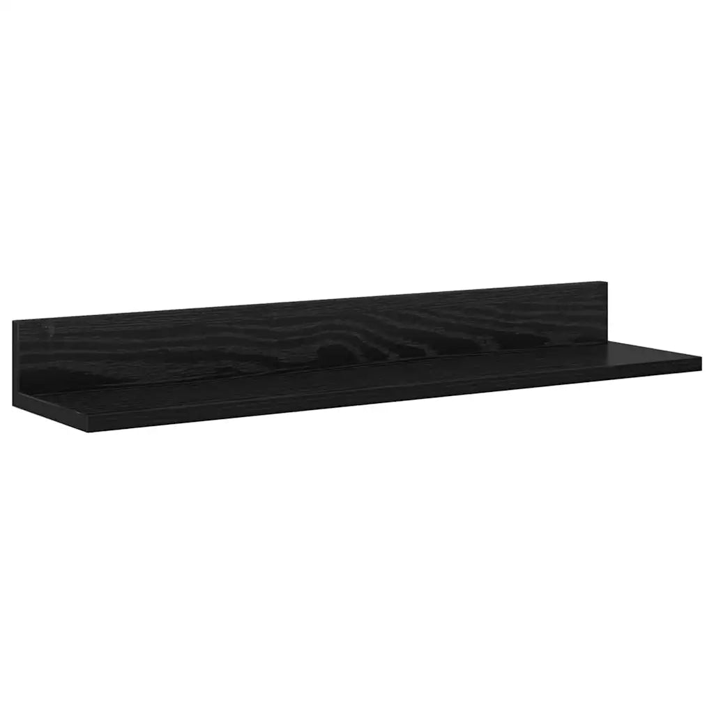 Set mobile TV 4 pz-Set di 4 Credenza per TV Rovere Nero Legno multistrato 360642