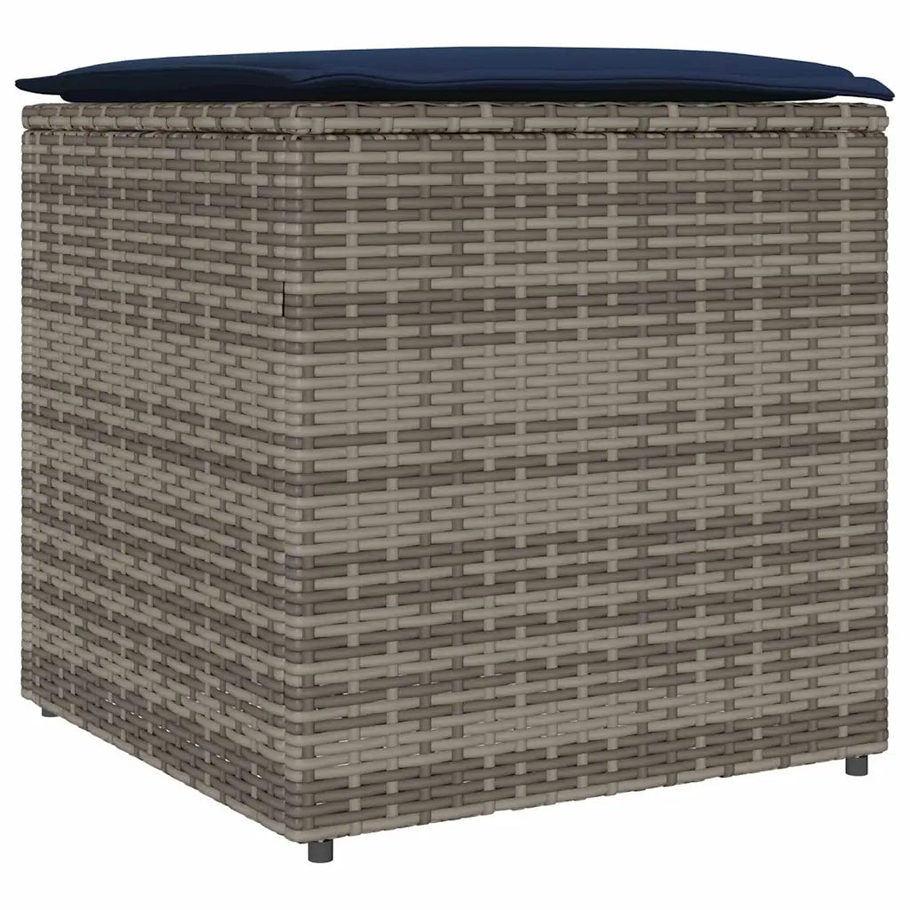 Scatola per Cuscini Grigio 50 x 50 x 50 cm polyrattan CFW2441785