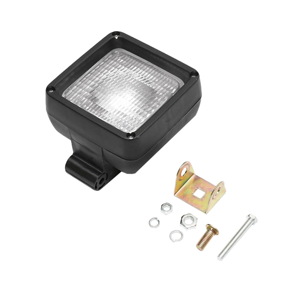 Proiettore quadrato L=100mm, per lampadina alogena H3, 12V 55W - 24V 70W, senza lampadina