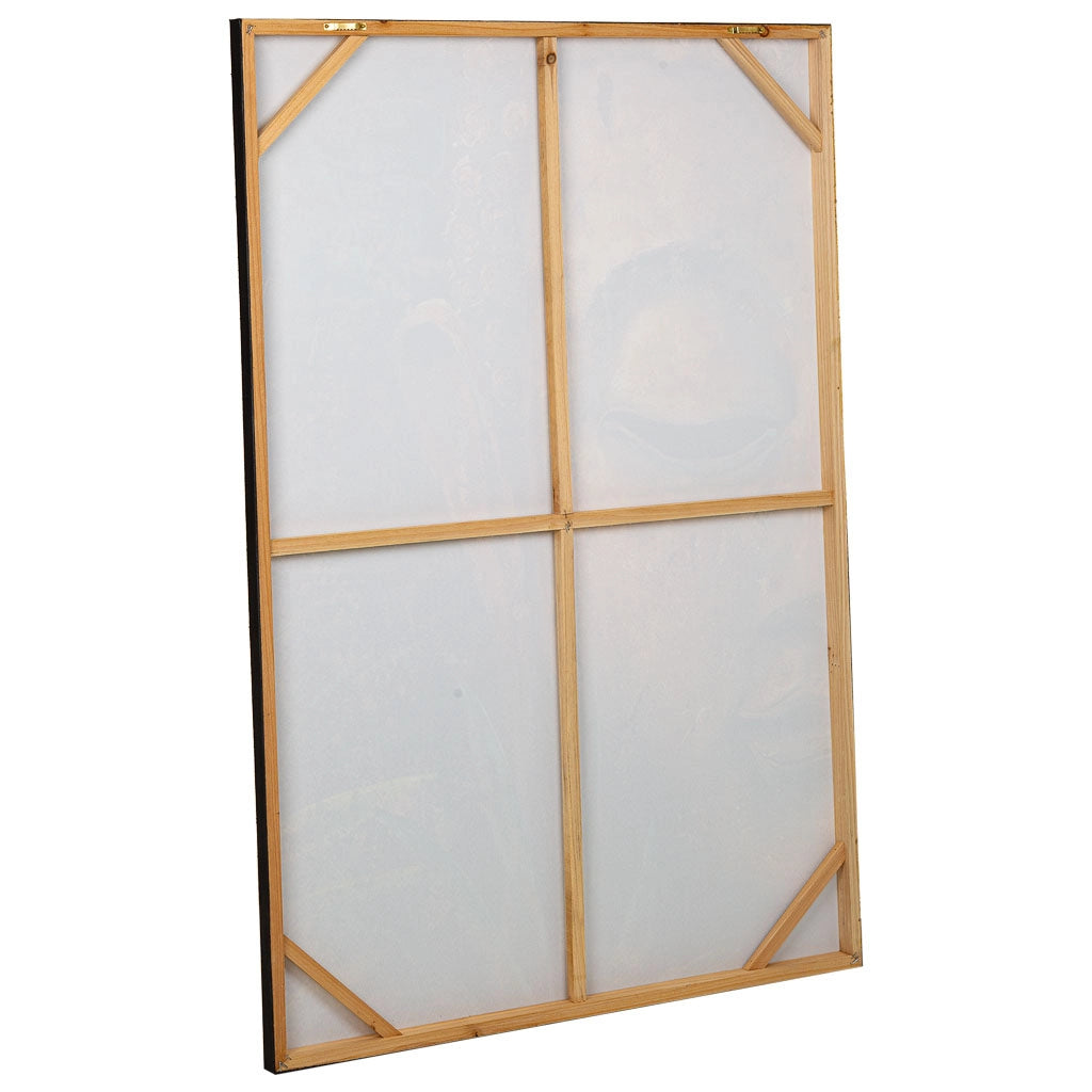Quadro dipinto a mano con rilievo blu 80x120x3h