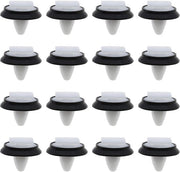 Pannelli di chiusura porta per auto - 100 pezzi - Gomma nero - Accessori di fissaggio - Ideali per Fiat - Codici di riferimento 856543, 71728806